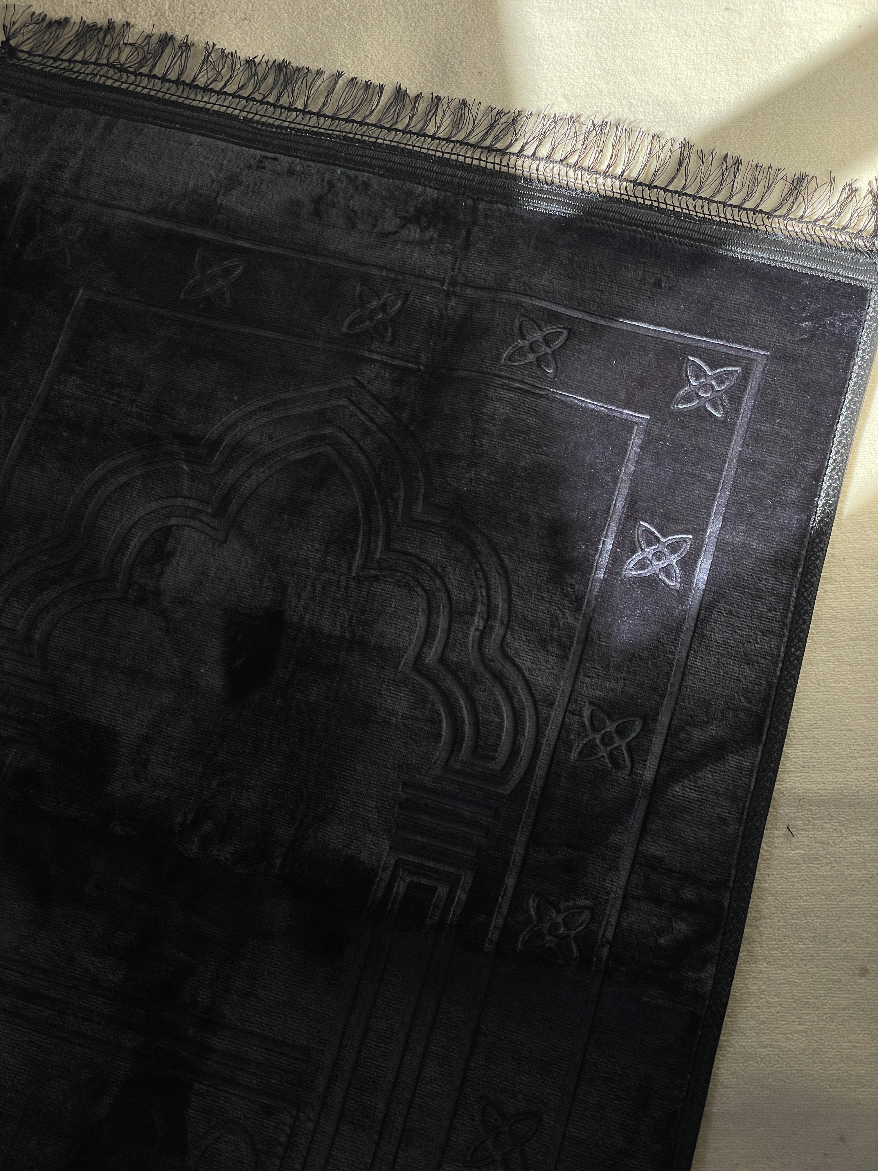 Sejada rectangular gruesa negra