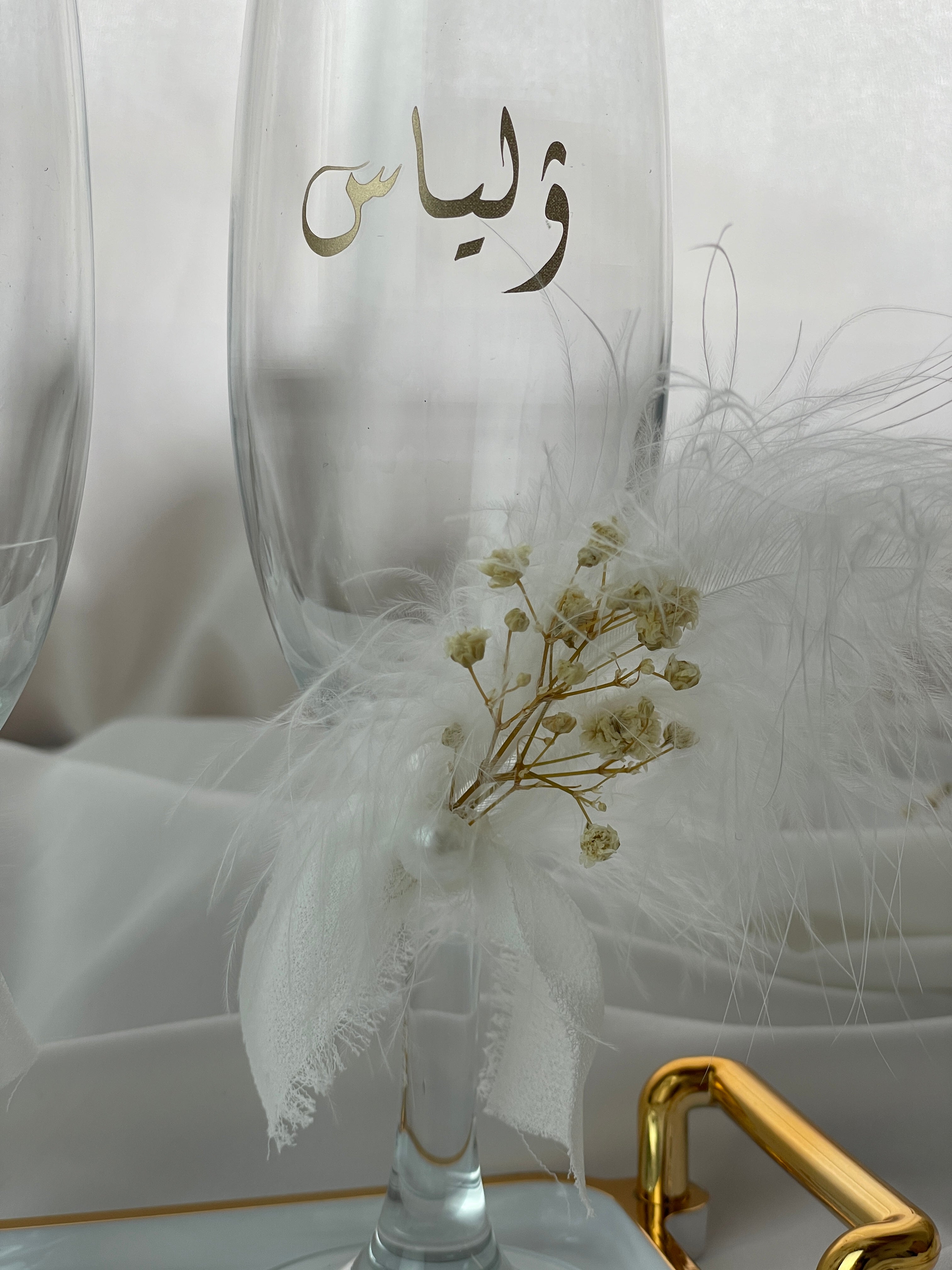 Copas y bandeja porta anillos