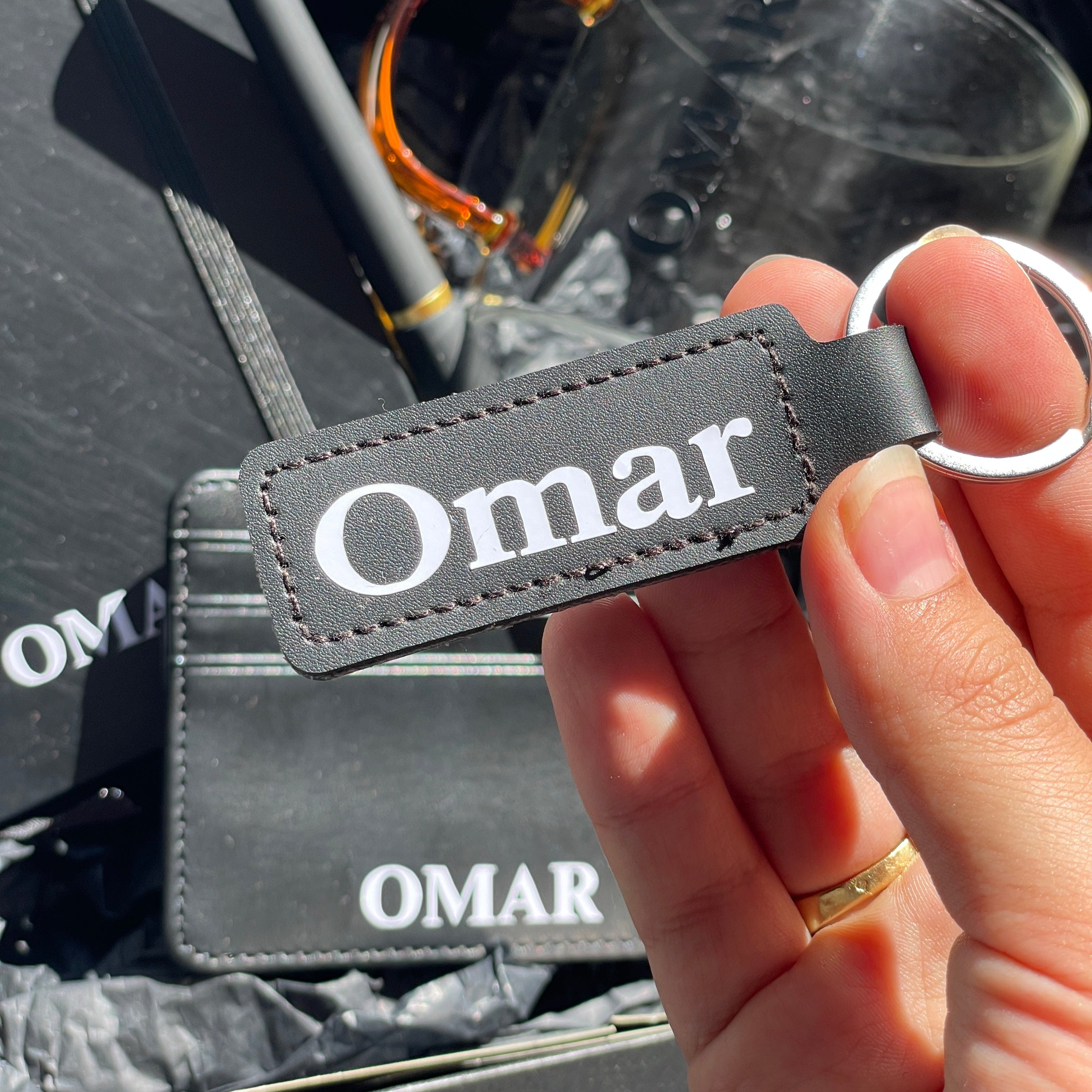 Llavero cuero personalizado